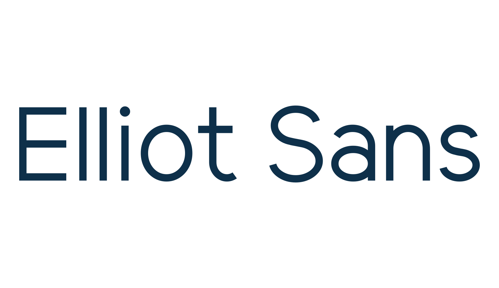 Elliot Sans, basic sans serif font preview