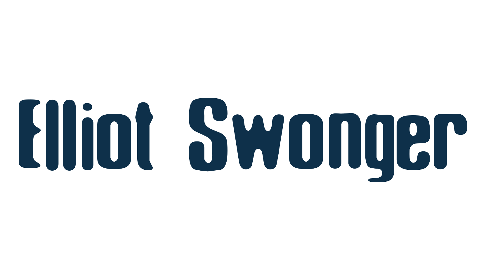 Elliot Swonger, fancy eroded decorative font preview