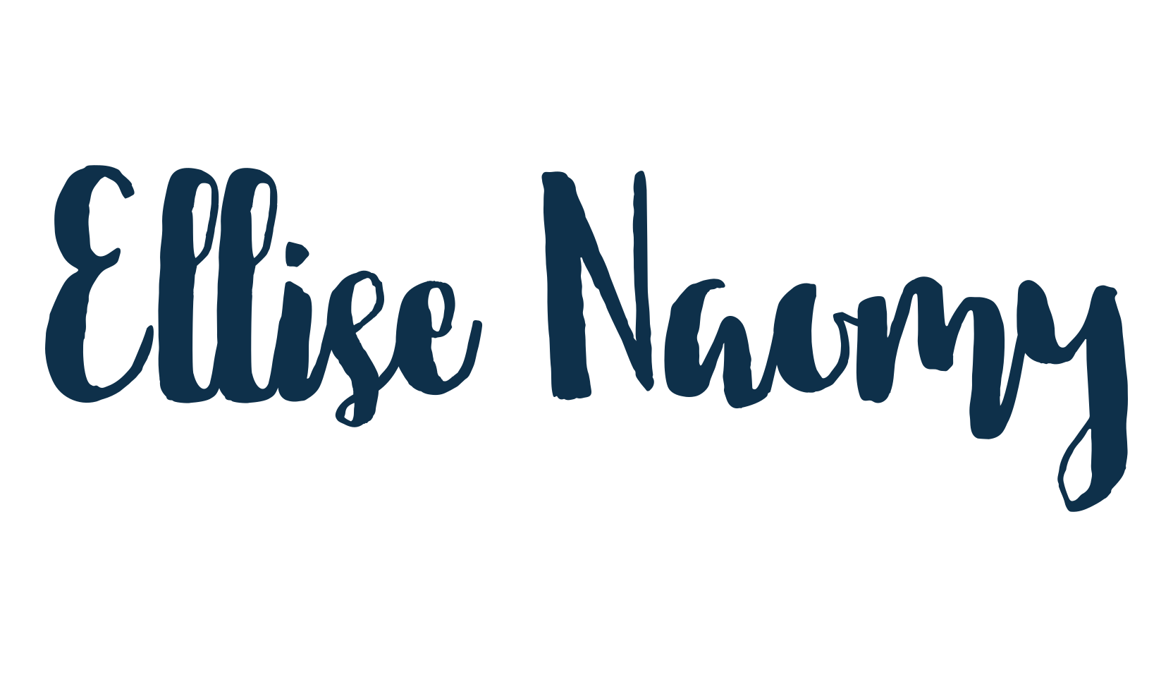 Ellise Naomy, brush font preview