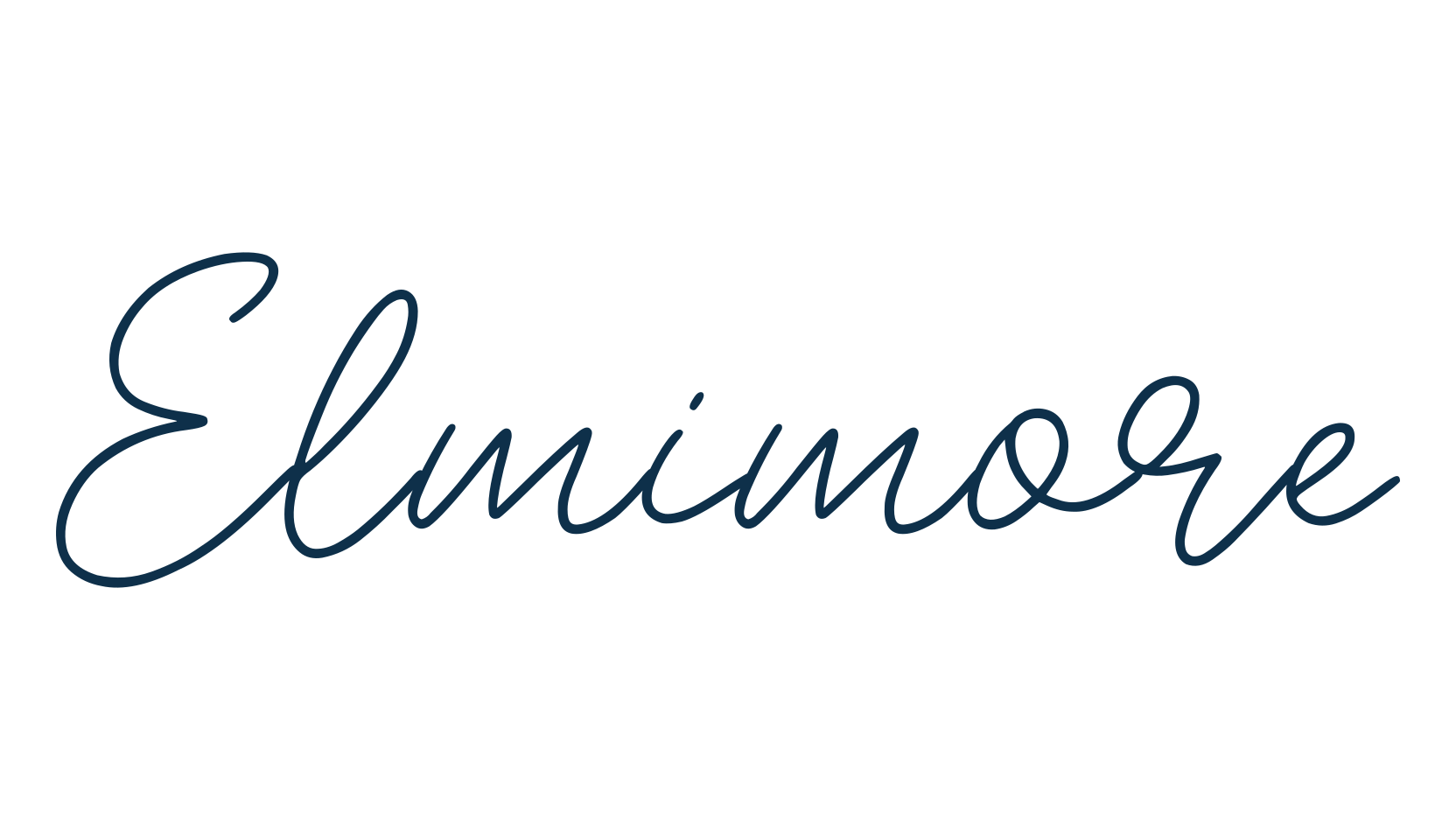 Elmimore, script handwritten fancy decorative calligraphy font preview
