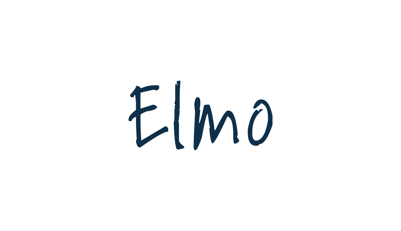 Elmo, handwriting font preview