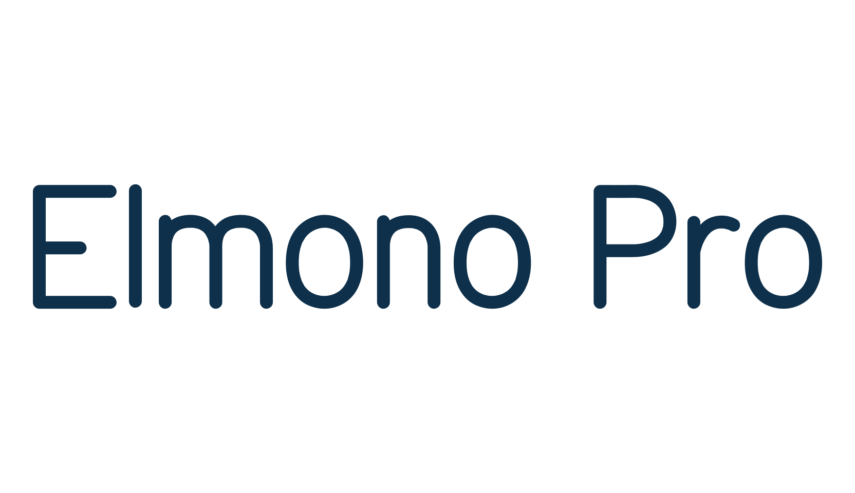 Elmono Pro, sans serif font preview