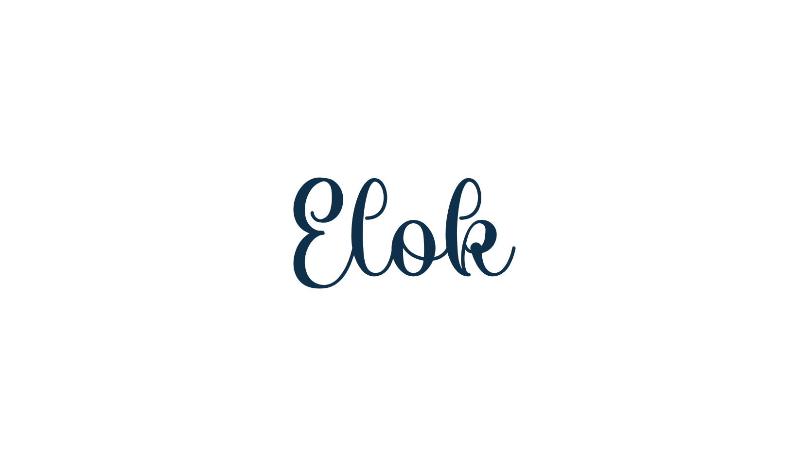 Elok, fancy decorative font preview