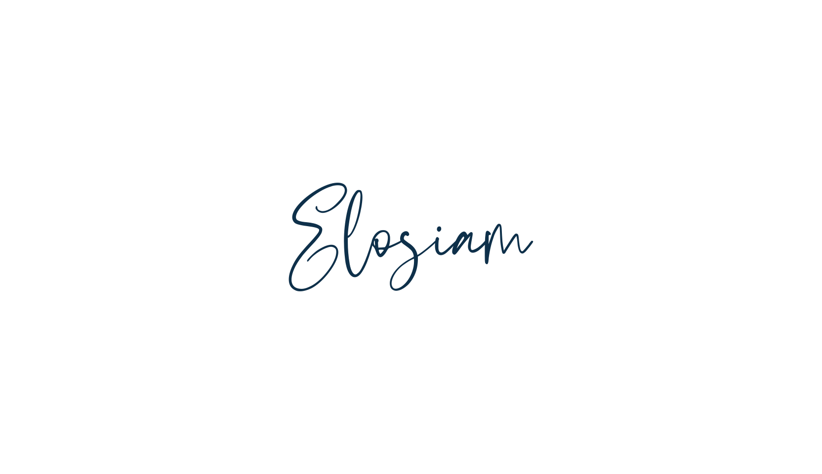 Elosiam, script handwritten fancy decorative calligraphy font preview