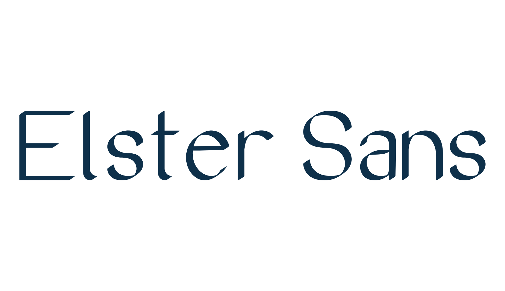 Elster Sans, fancy various basic font preview