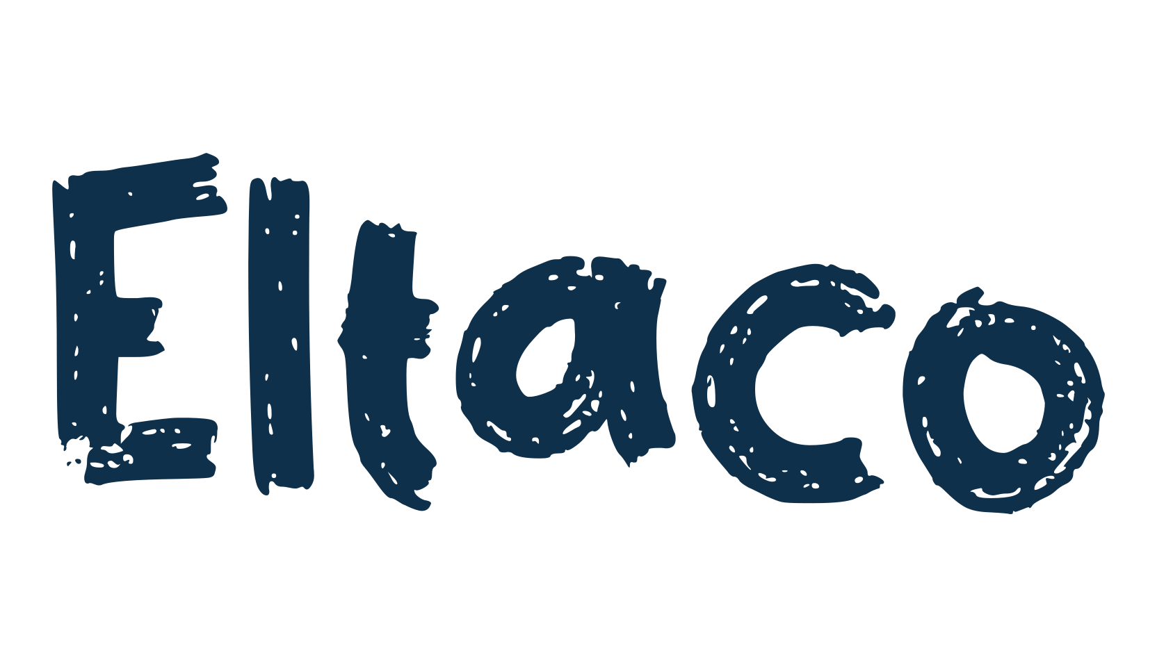 Eltaco, brush font preview