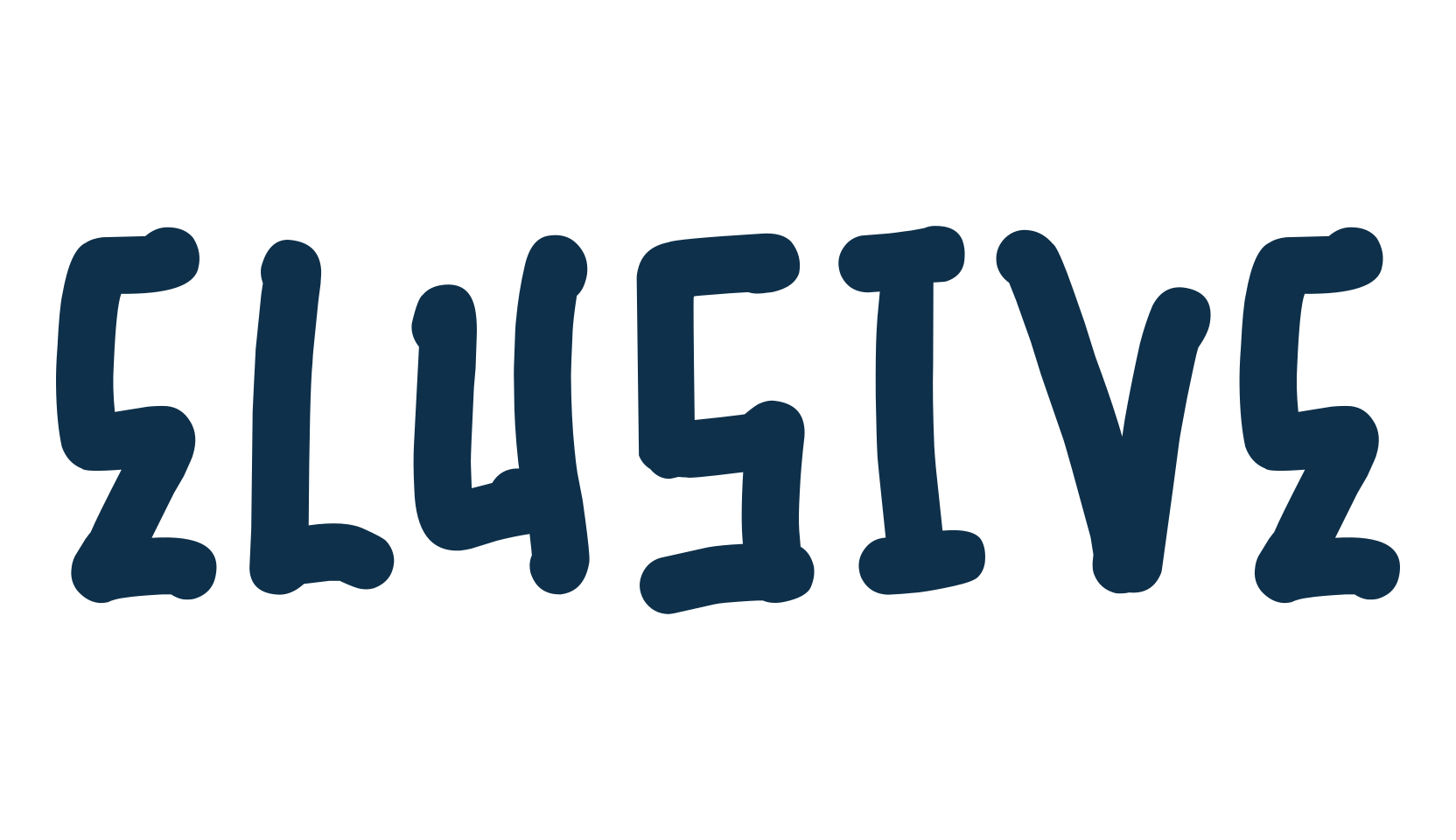 Elusive, graffiti font preview