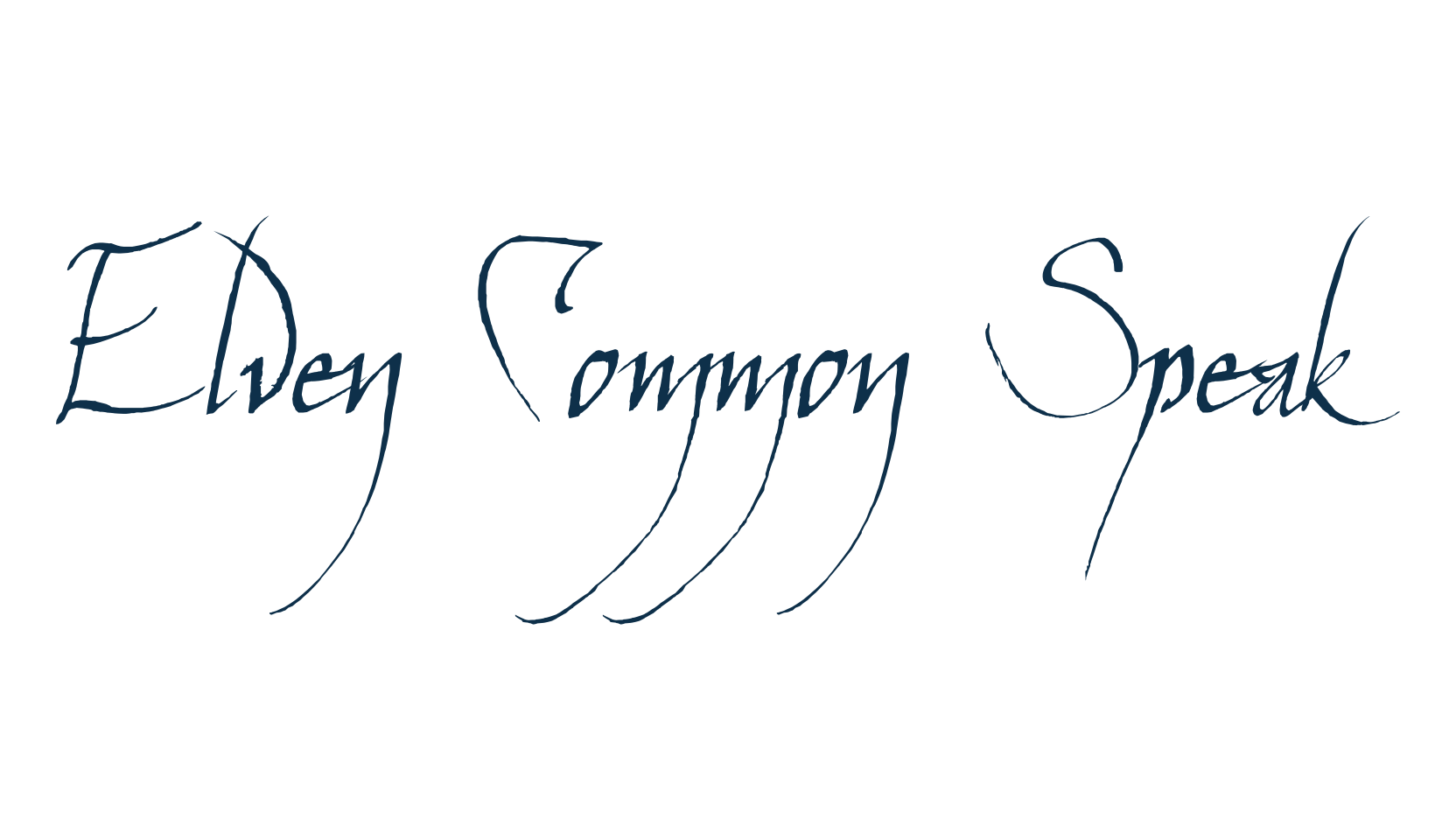 Elven Common Speak, fancy decorative font preview