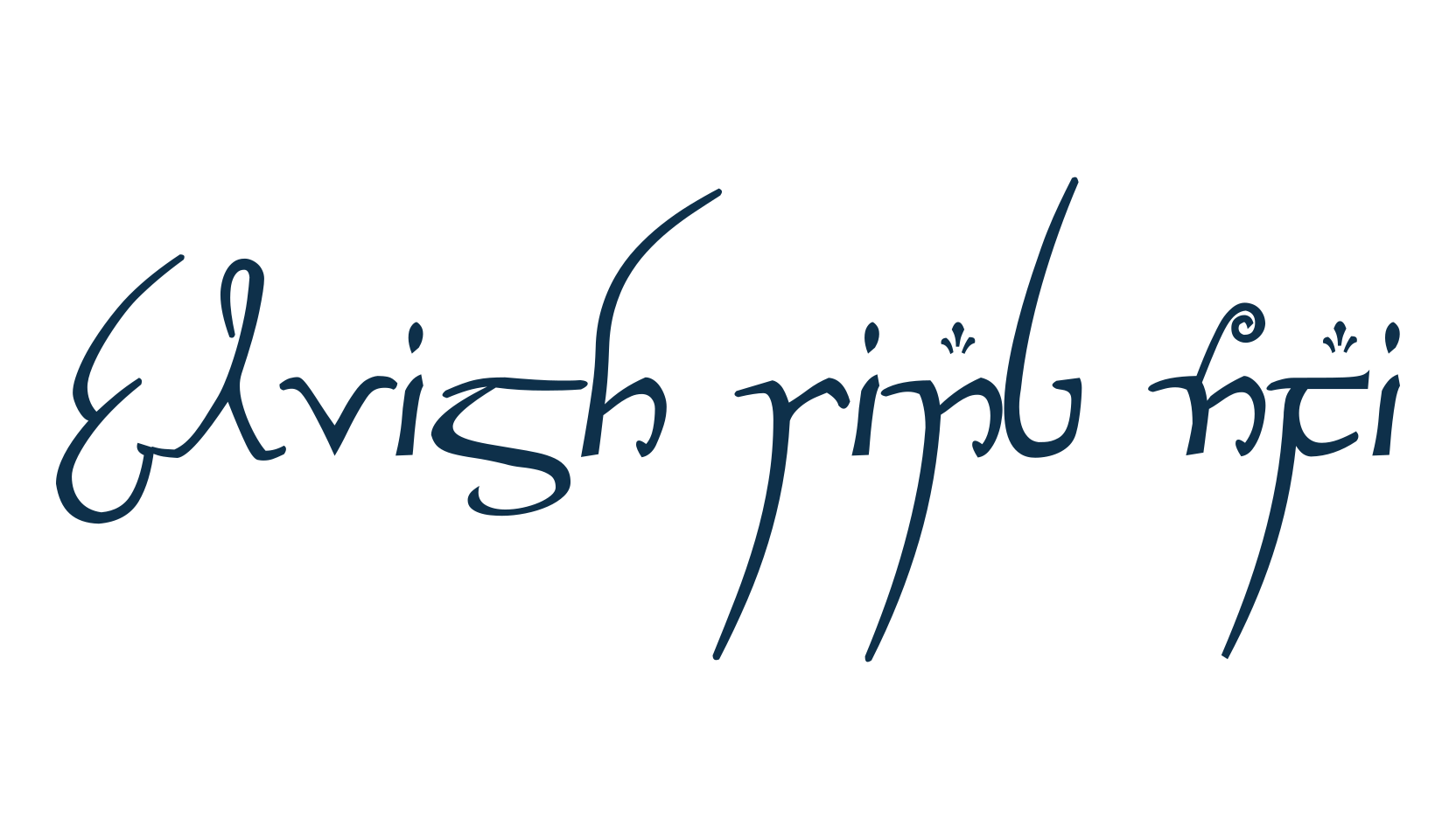 Elvish Ring NFI, display market font preview