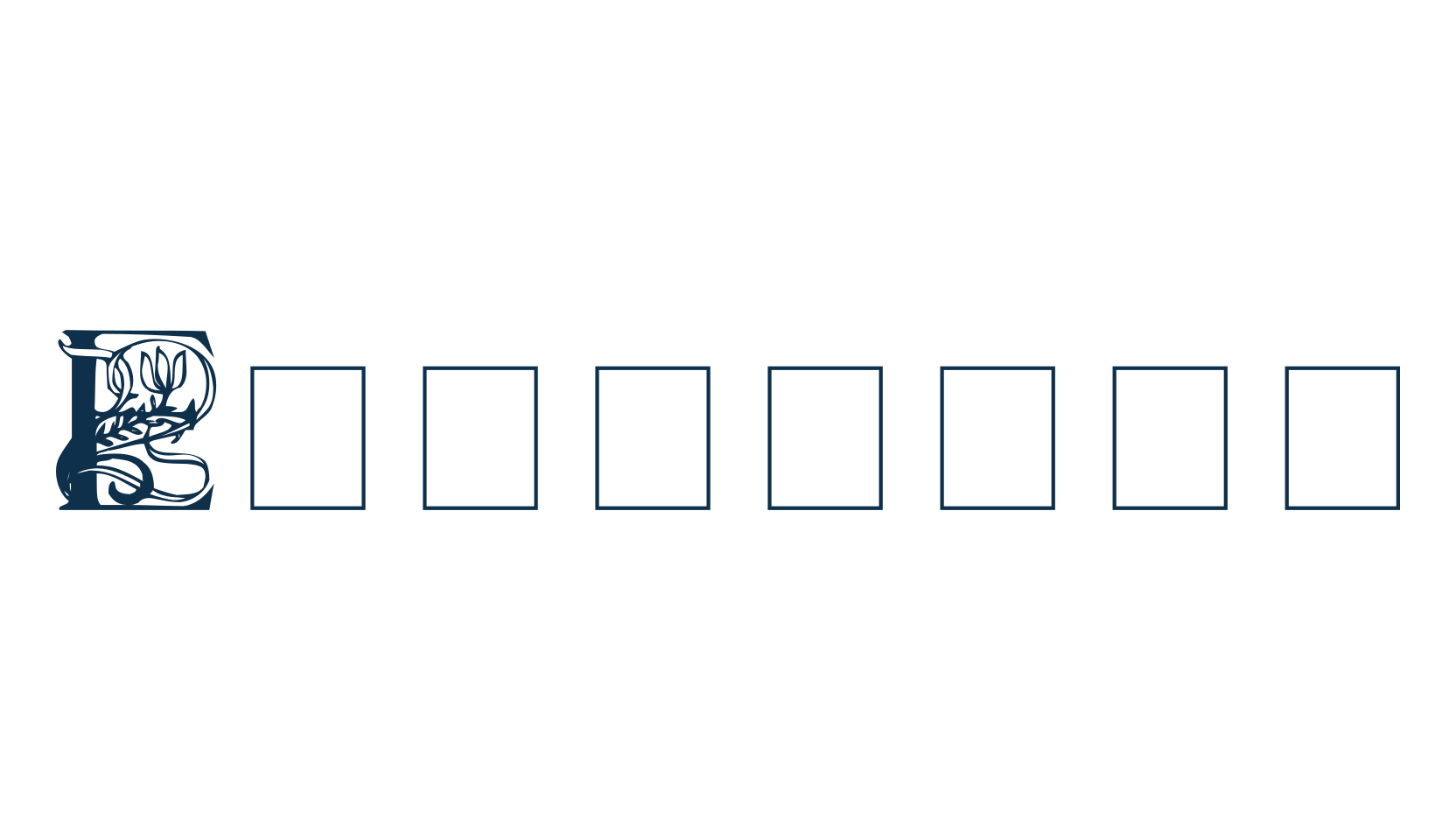 Elzevier, initials font preview