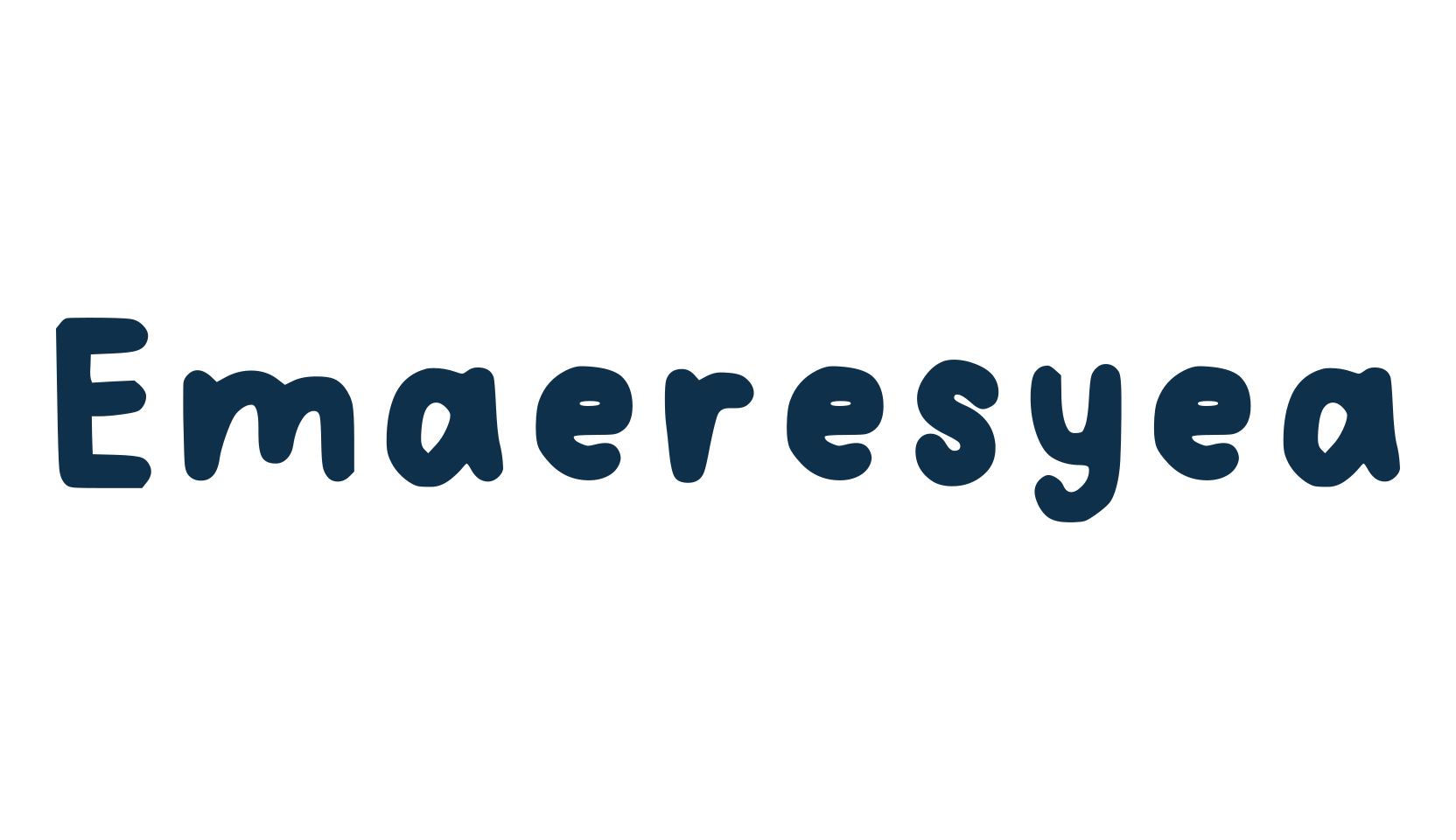 Emaeresyea, handwriting font preview