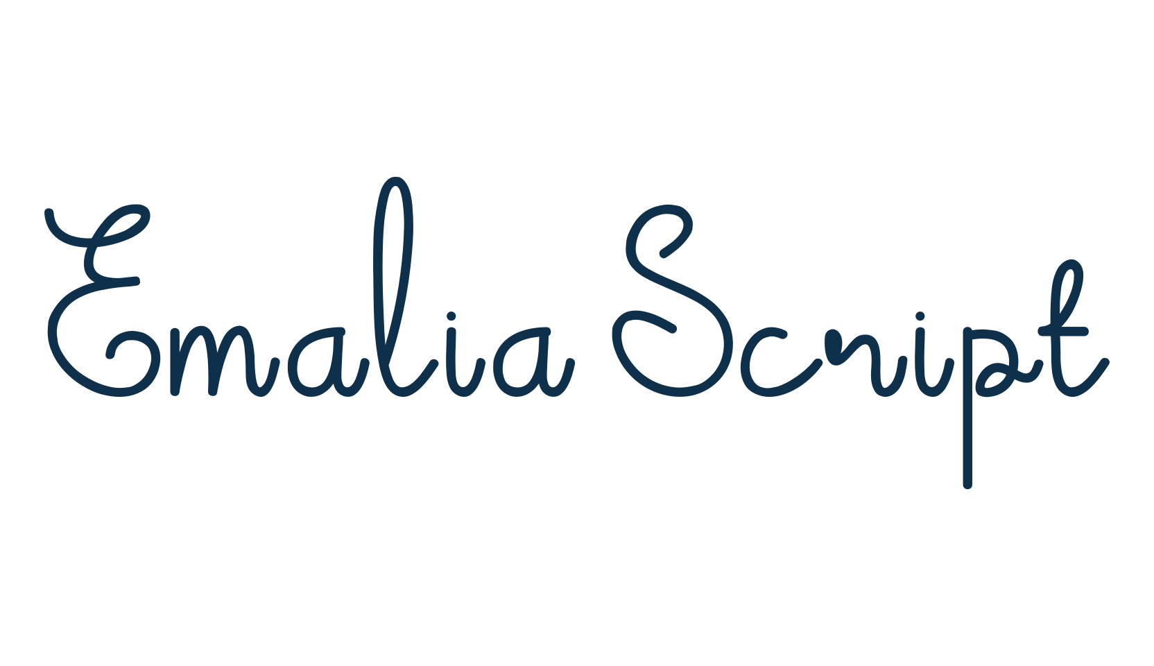 Emalia Script, script handwritten fancy decorative calligraphy font preview