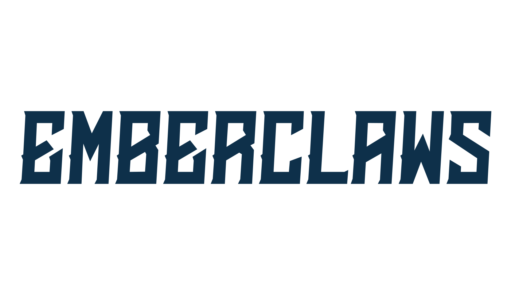 Emberclaws, modern font preview