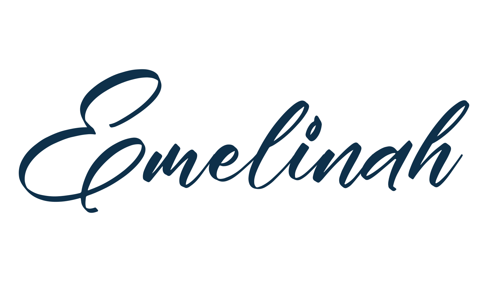Emelinah, script handwritten fancy decorative calligraphy font preview
