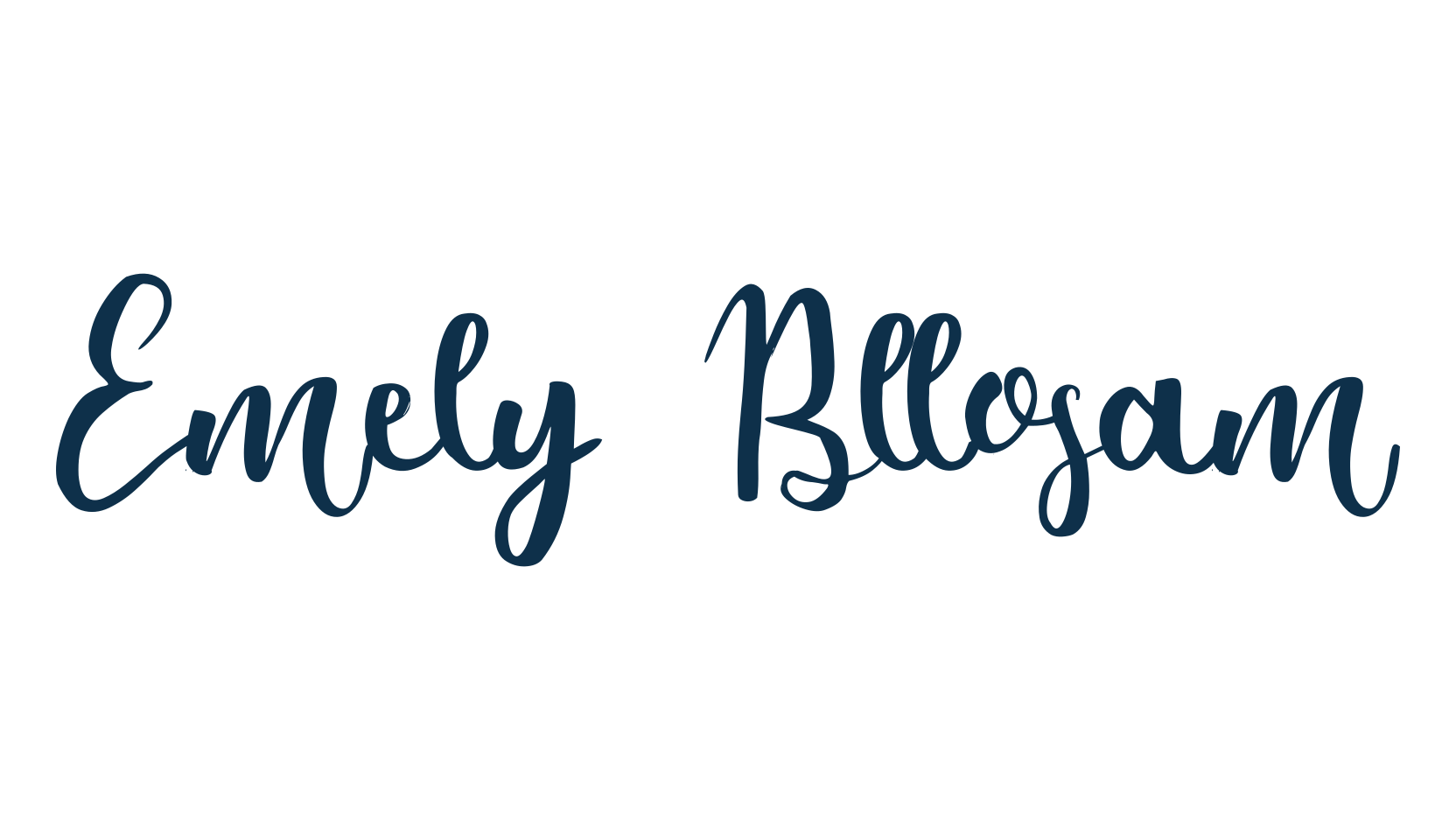 Emely Bllosam, fancy decorative font preview