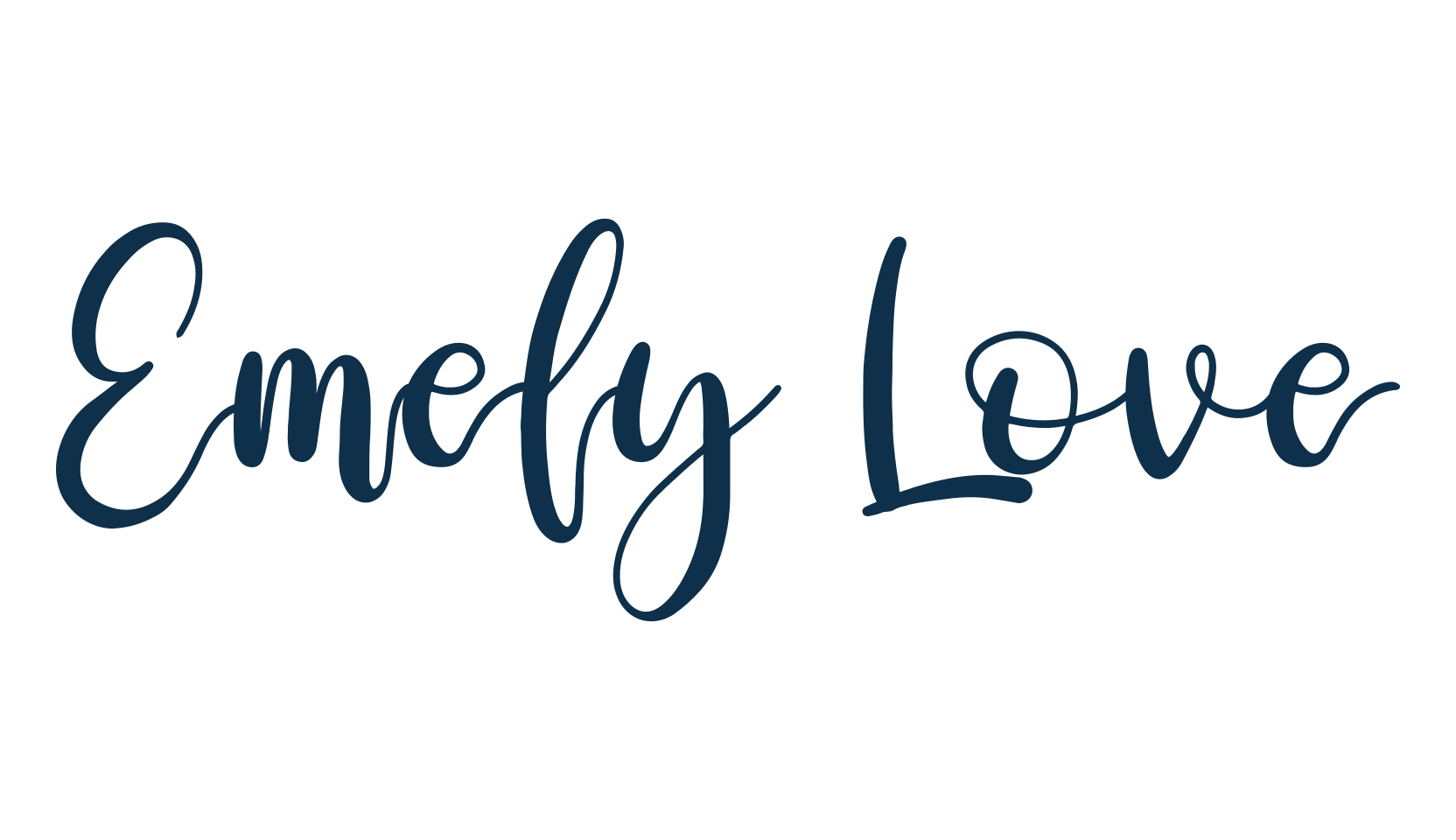 Emely Love, script calligraphy fancy decorative font preview