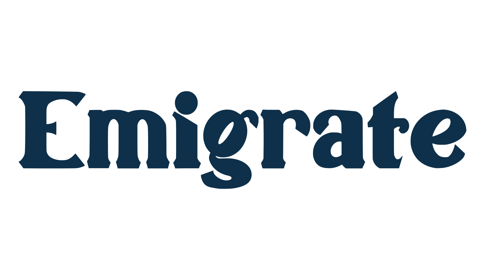 Emigrate, fancy retro decorative font preview