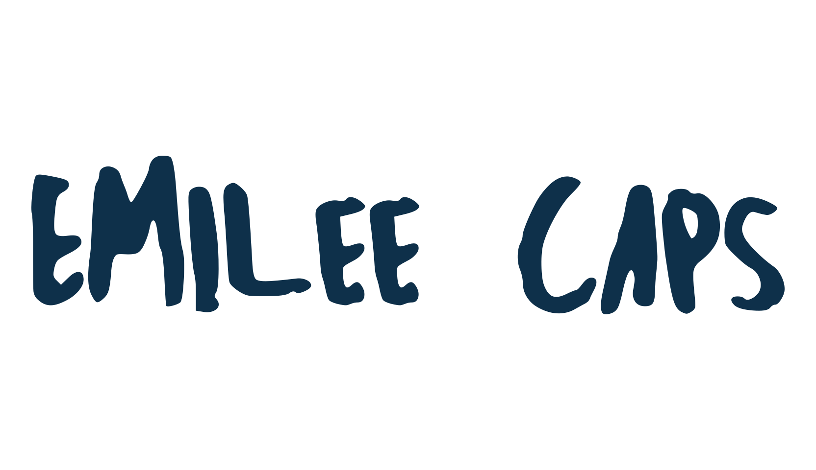 Emilee Caps, script handwritten fancy decorative calligraphy font preview