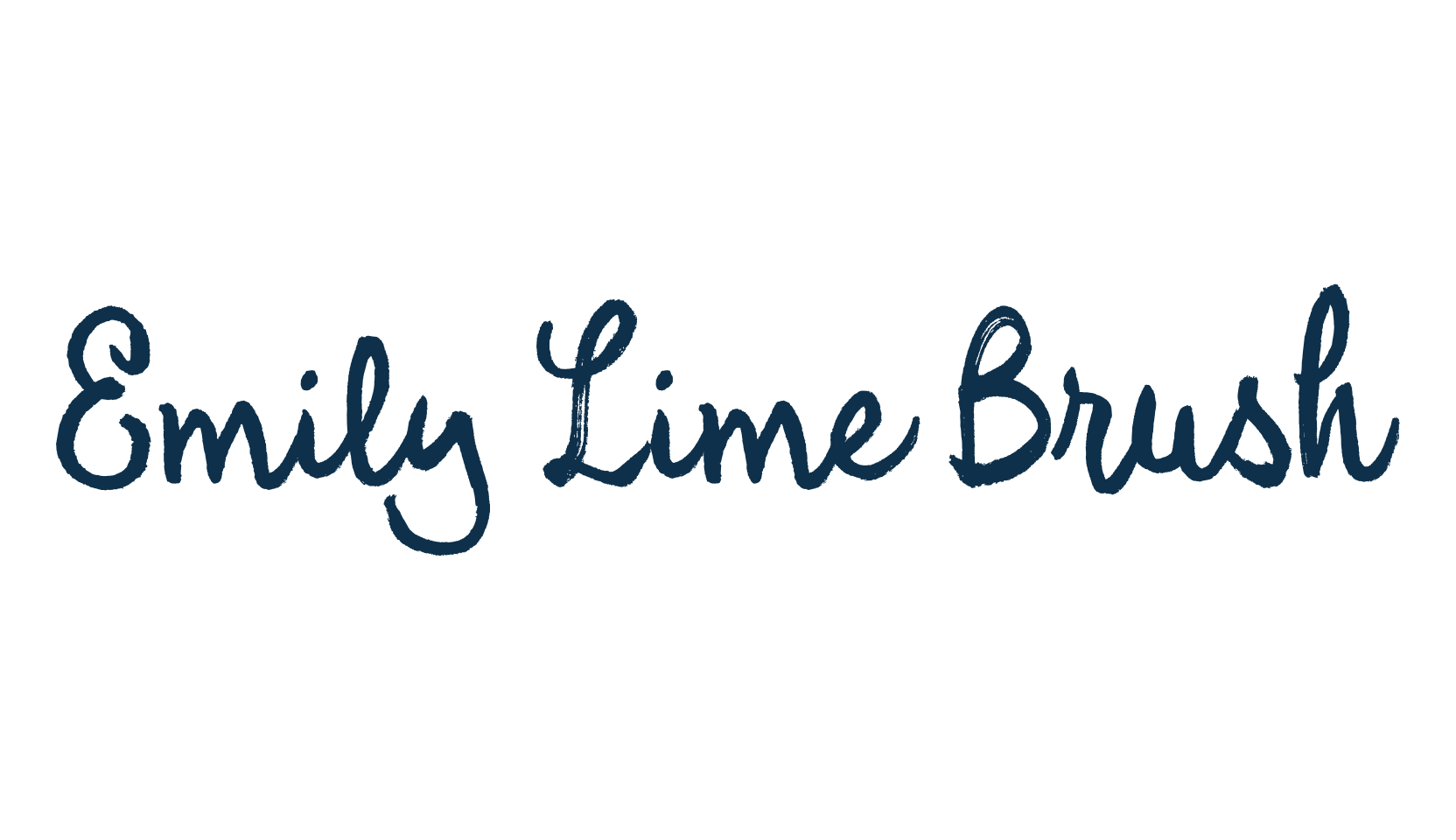 Emily Lime Brush, script brush fancy decorative calligraphy font preview