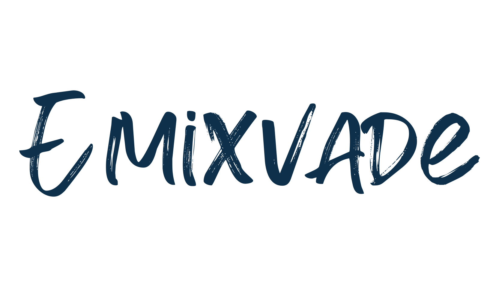 Emixvade, script brush fancy decorative calligraphy font preview