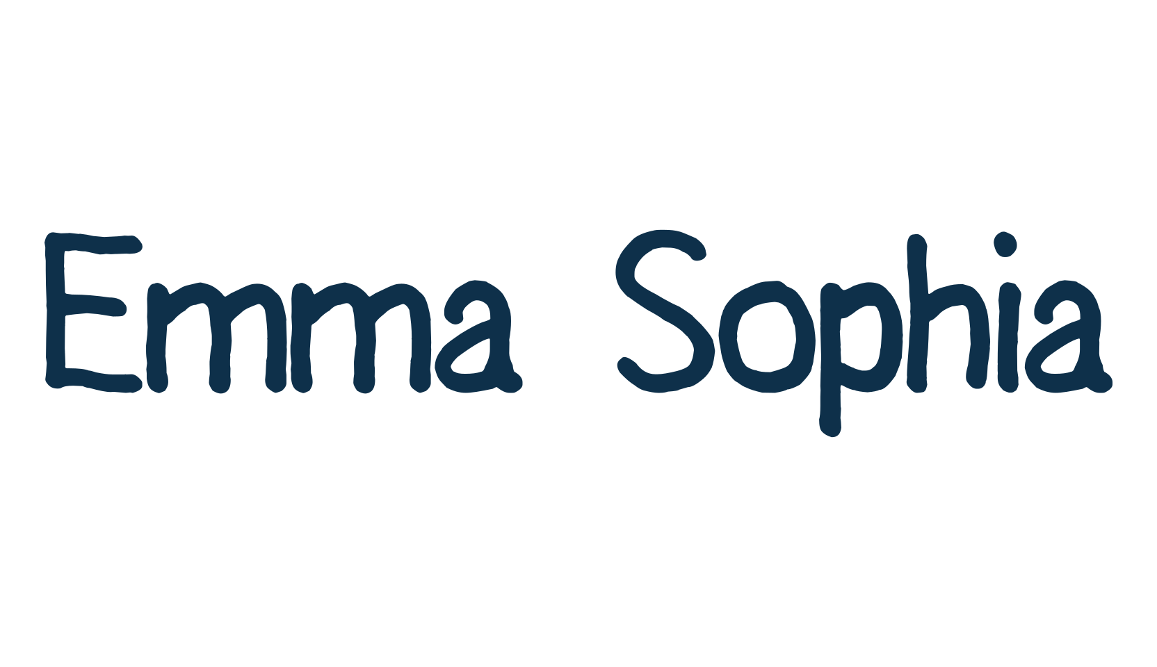 Emma Sophia, handwriting font preview