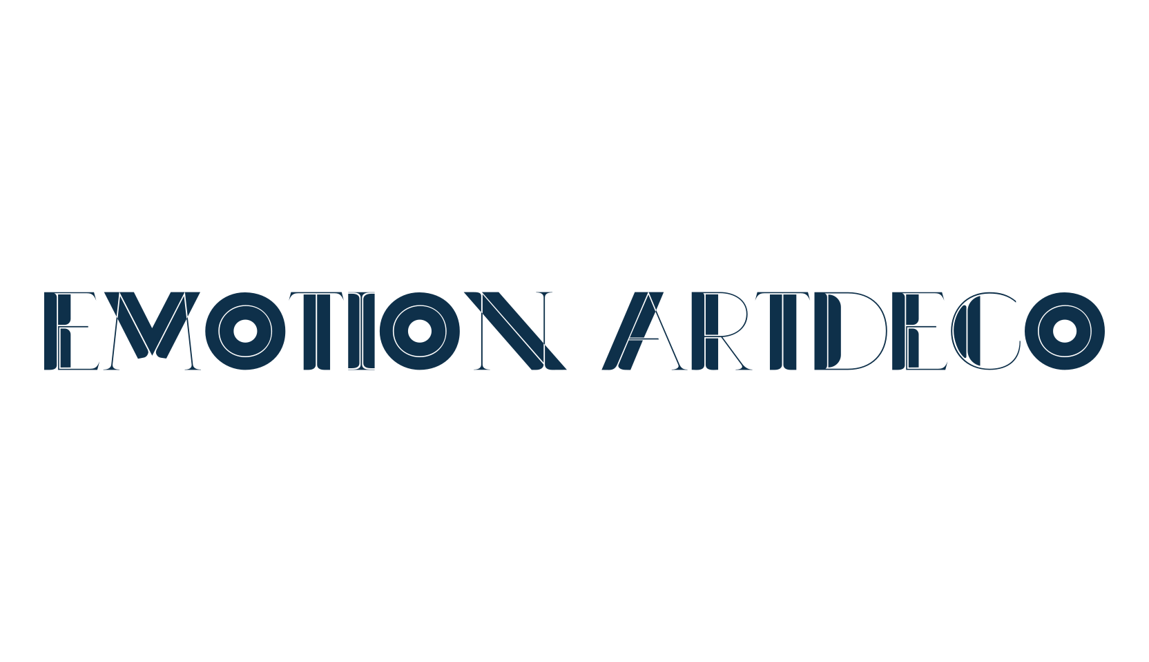 Emotion ArtDeco, retro font preview