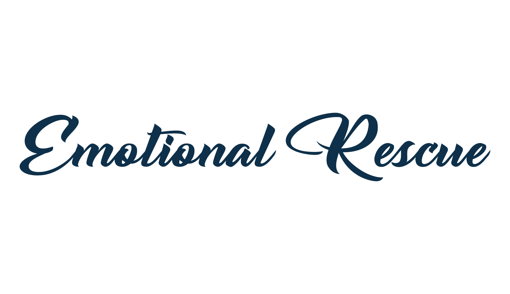Emotional Rescue, script brush fancy decorative calligraphy font preview