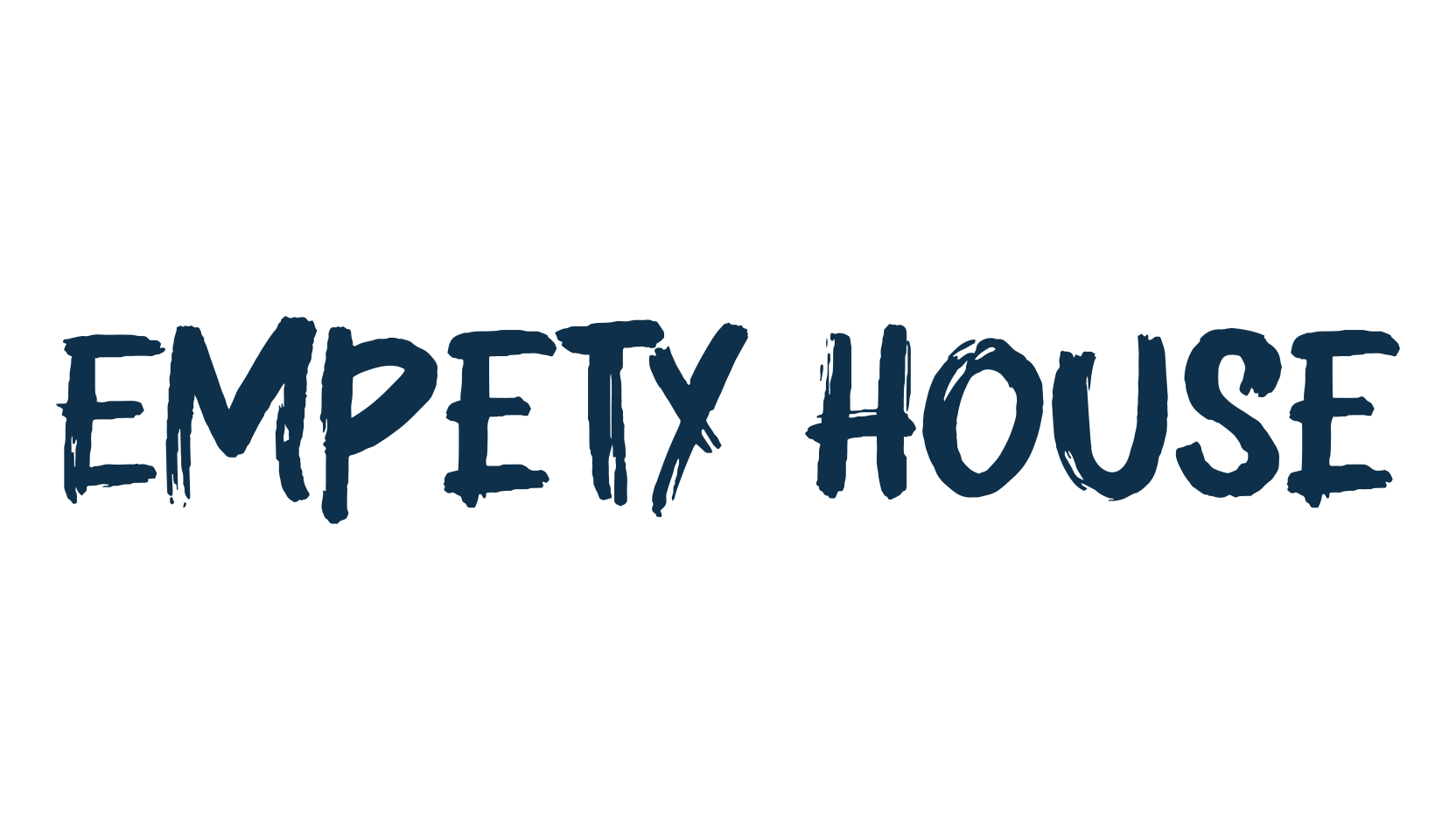 Empety House, script brush fancy decorative calligraphy font preview
