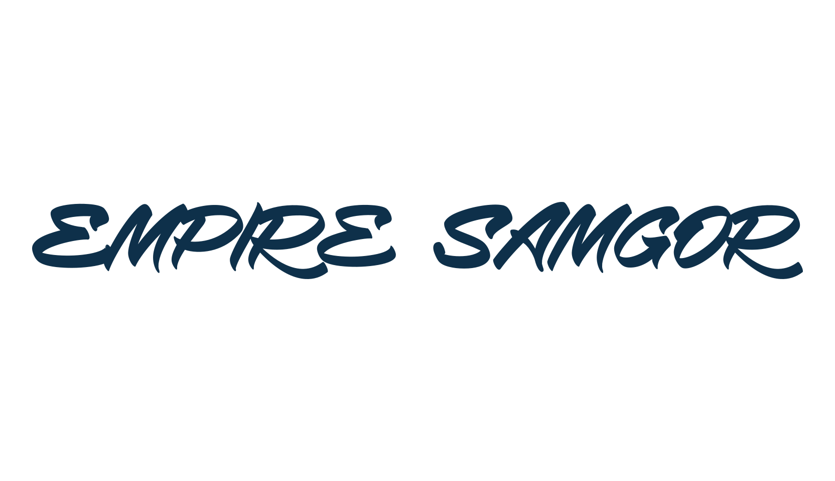 Empire Samgor, script graffiti fancy decorative calligraphy font preview