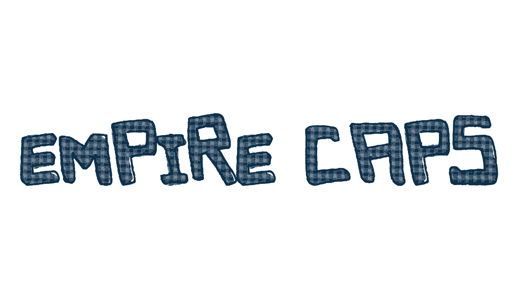 Empire Caps, cartoon font preview