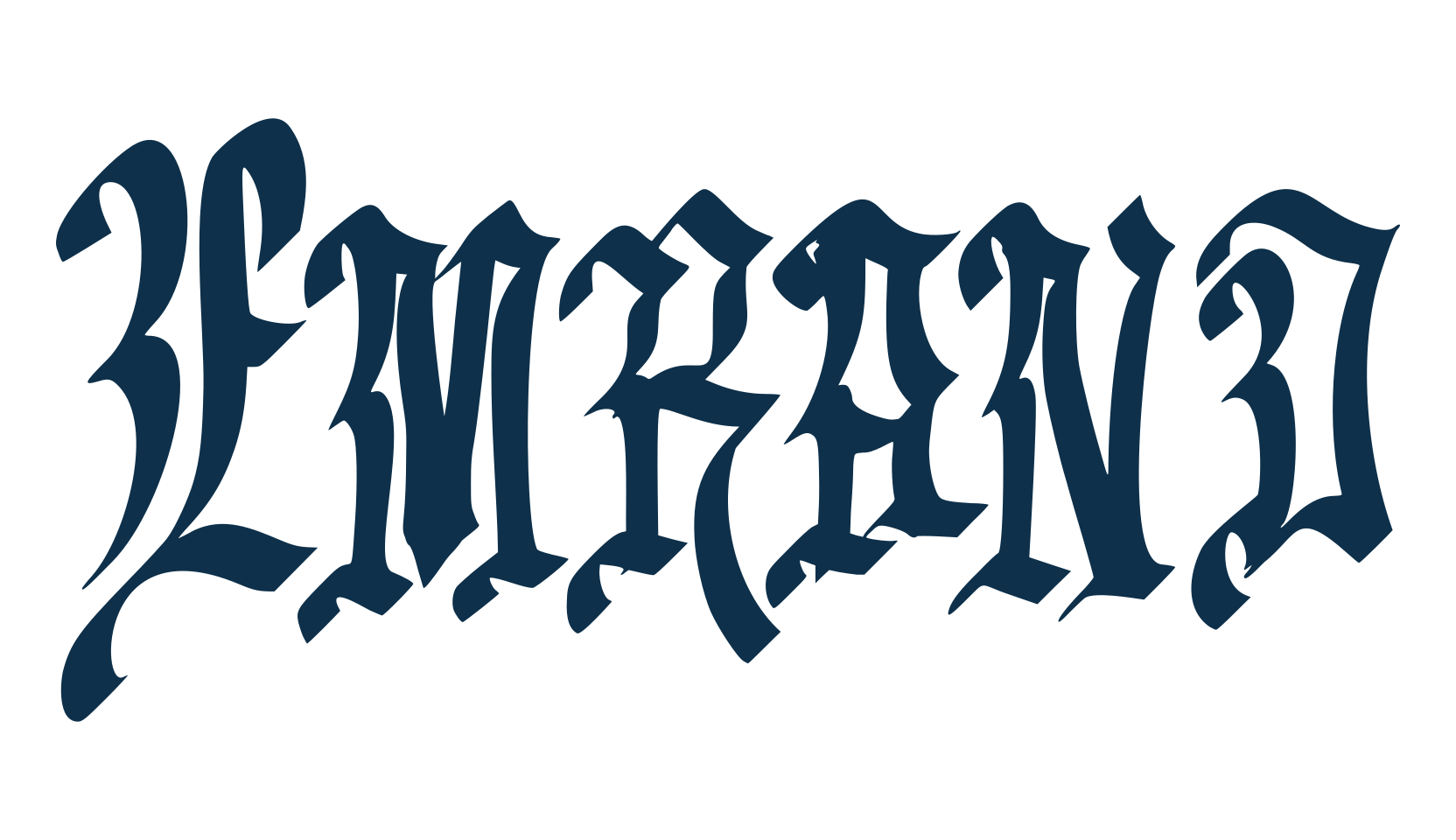 Emrand, gothic modern font preview