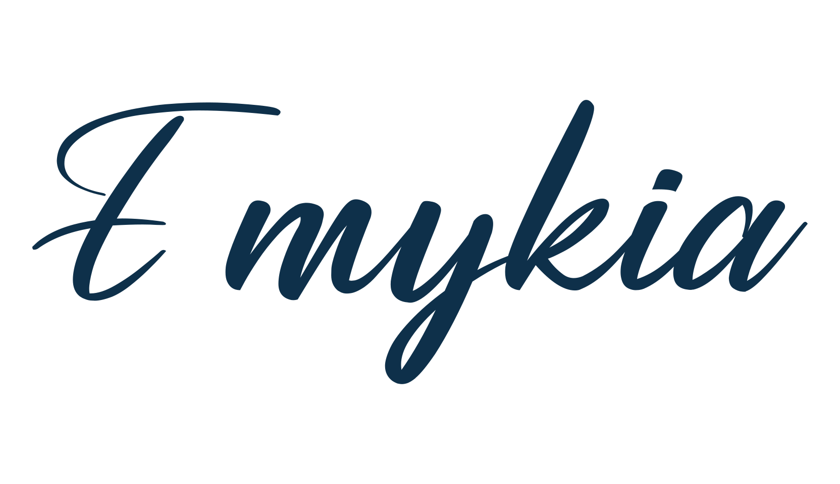 Emykia, script handwritten fancy decorative calligraphy font preview