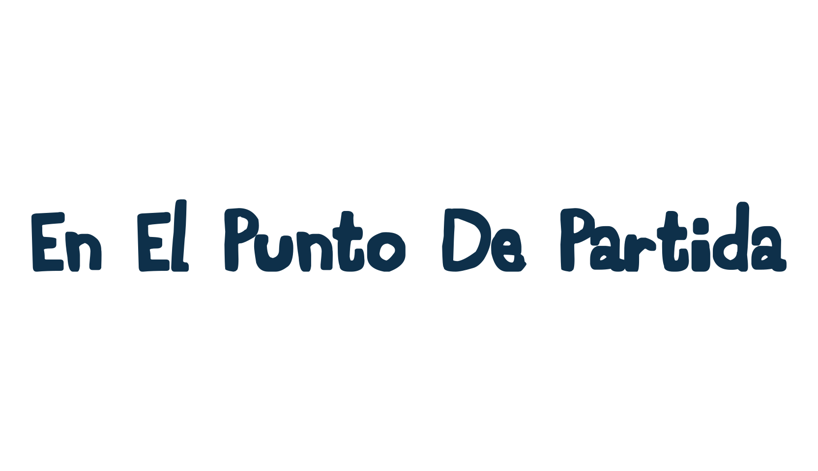 En El Punto De Partida, various font preview
