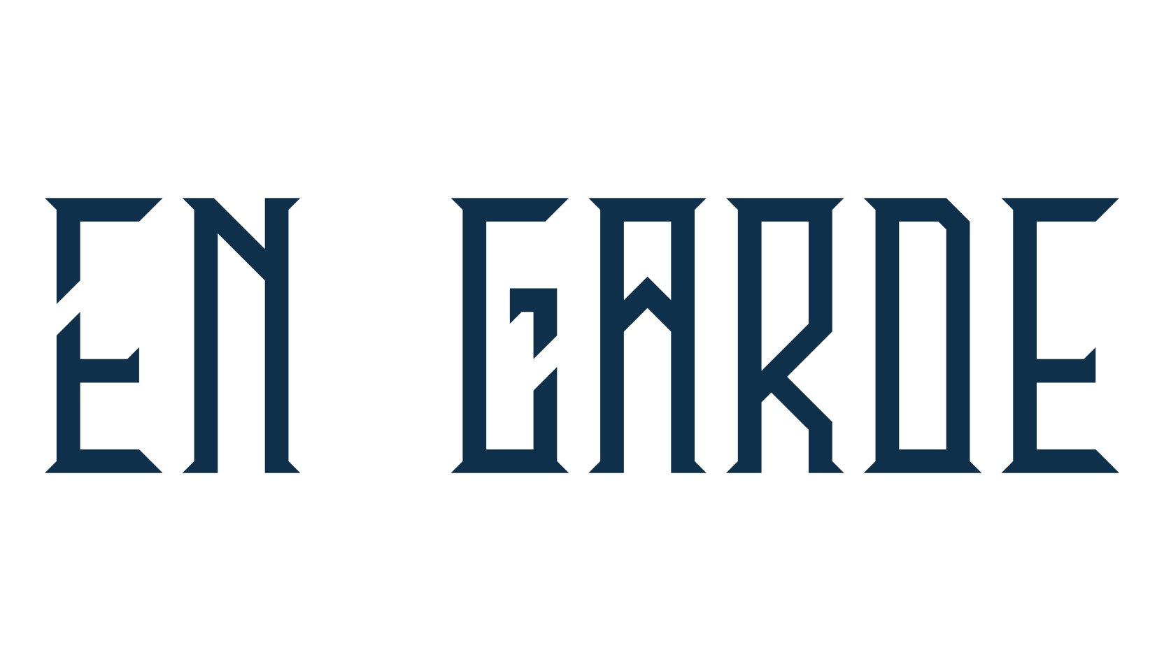 En Garde, gothic modern font preview