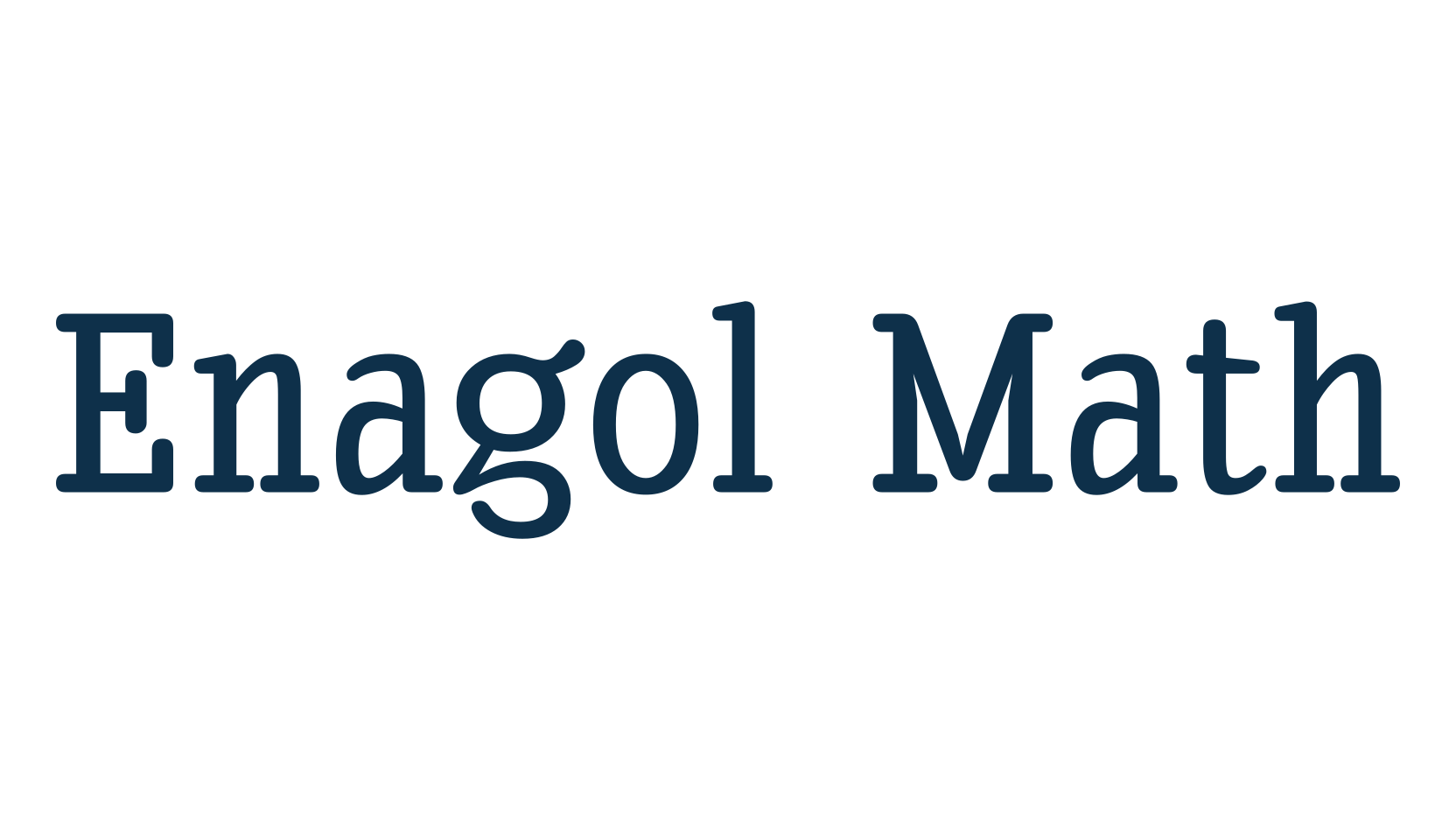 Enagol Math, basic serif font preview