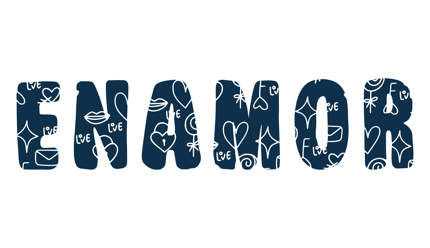 Enamor, fancy decorative font preview