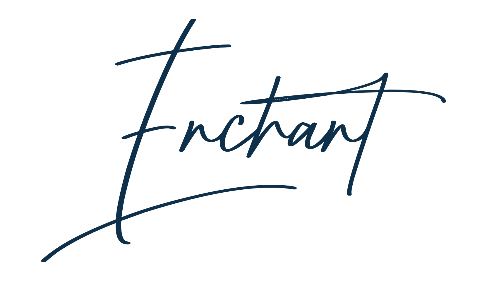 Enchant, handwriting font preview