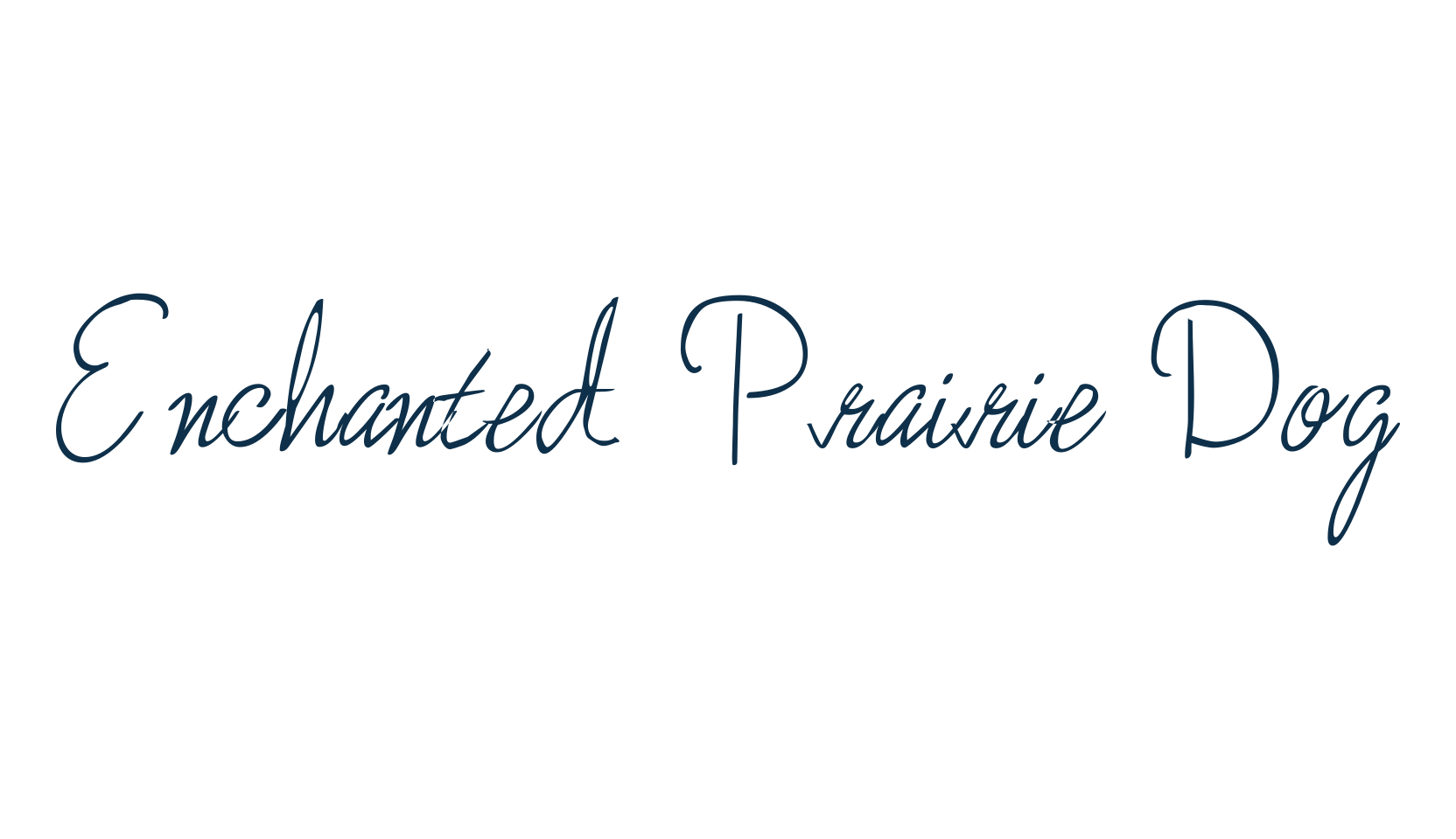 Enchanted Prairie Dog, script calligraphy fancy decorative font preview