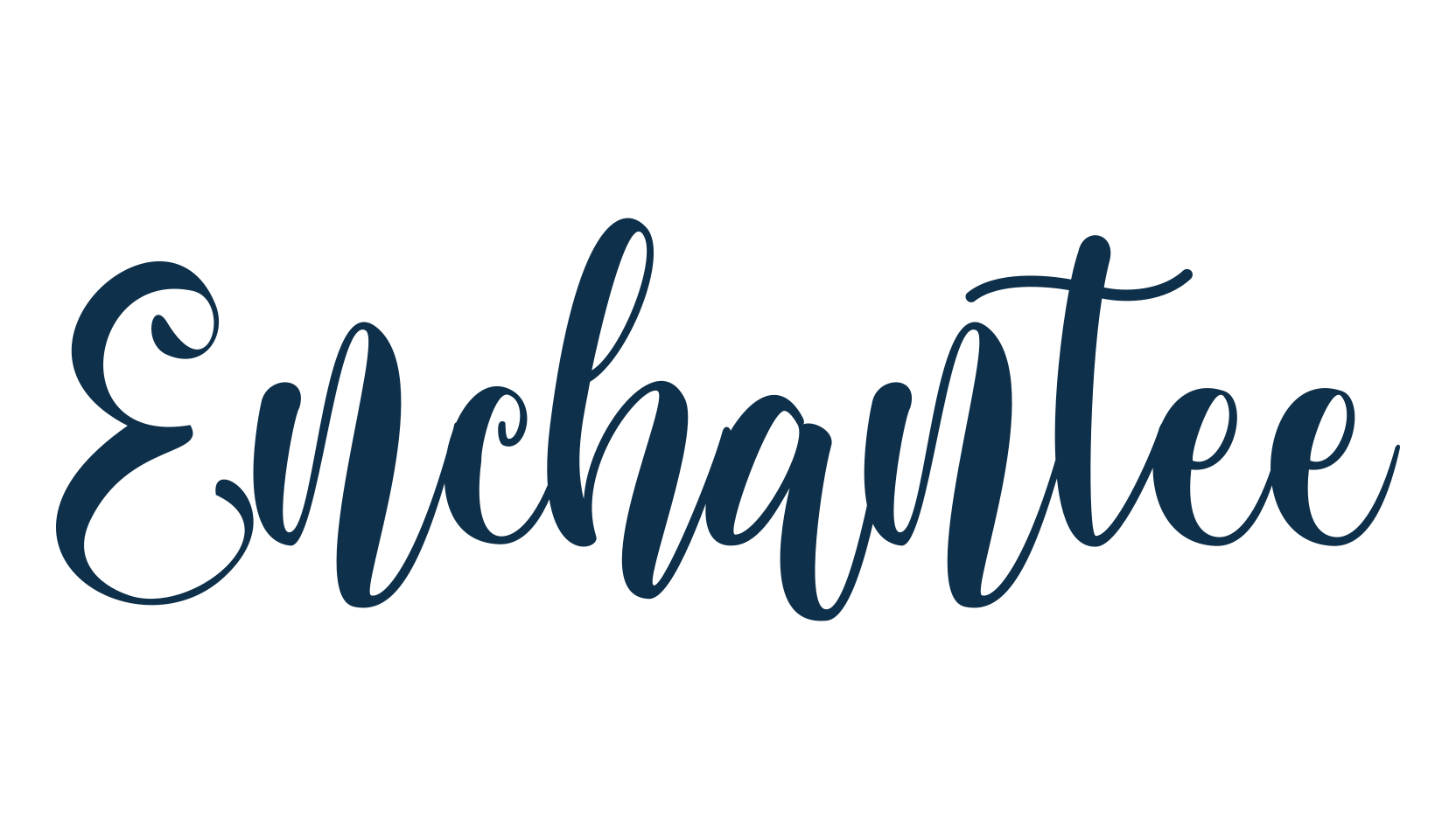Enchantee, calligraphy font preview