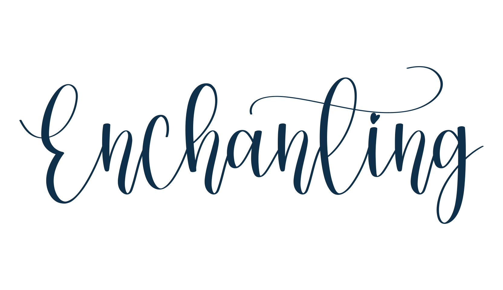 Enchanting, script calligraphy fancy decorative font preview