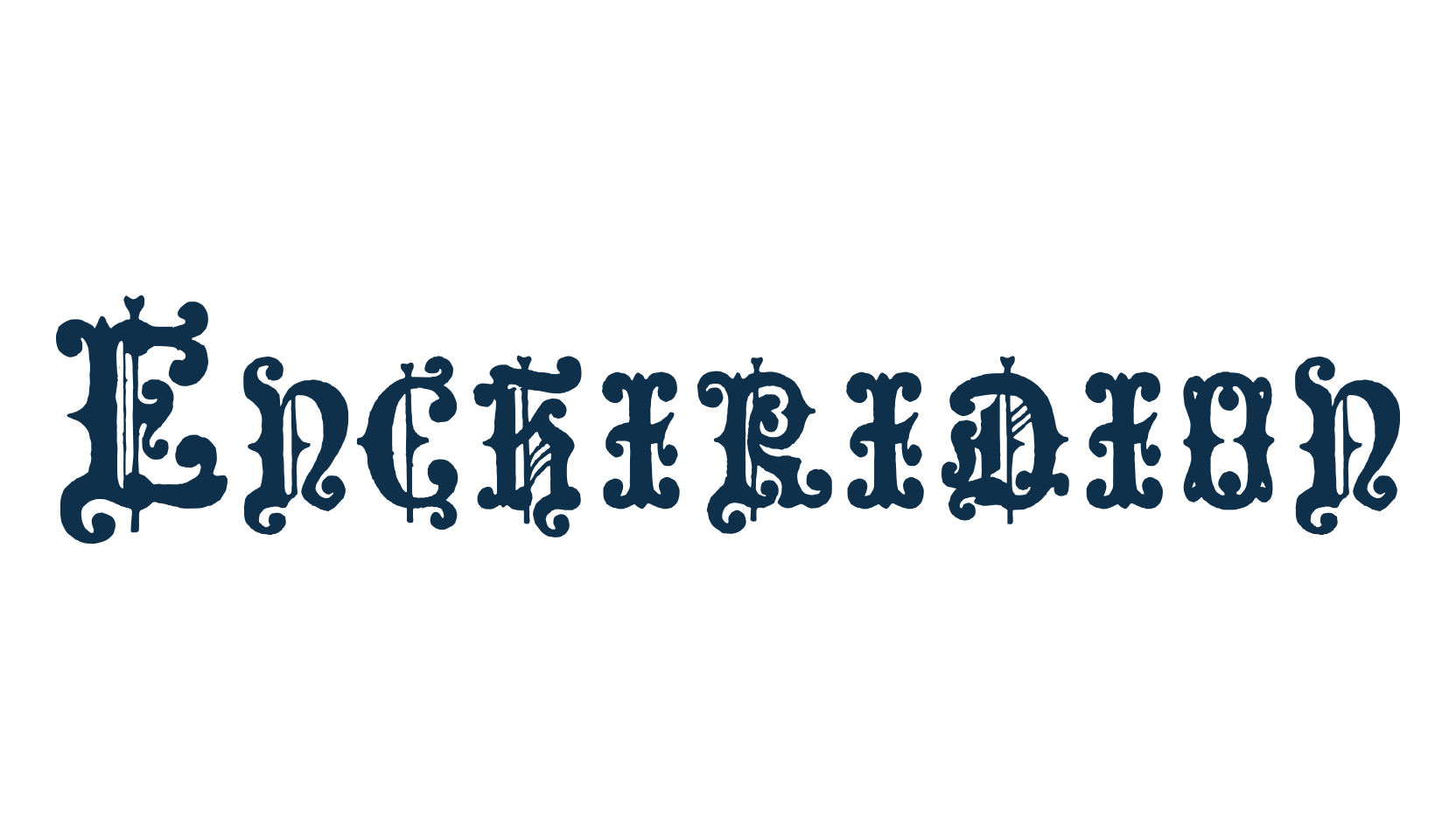Enchiridion, fancy various gothic font preview