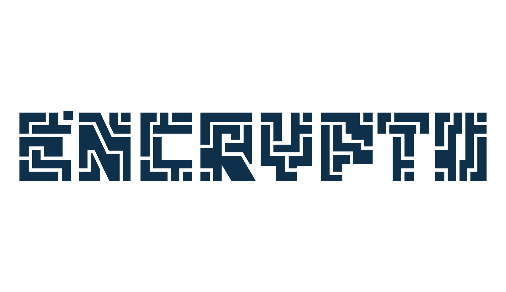 Encrypto, techno sci-fi font preview