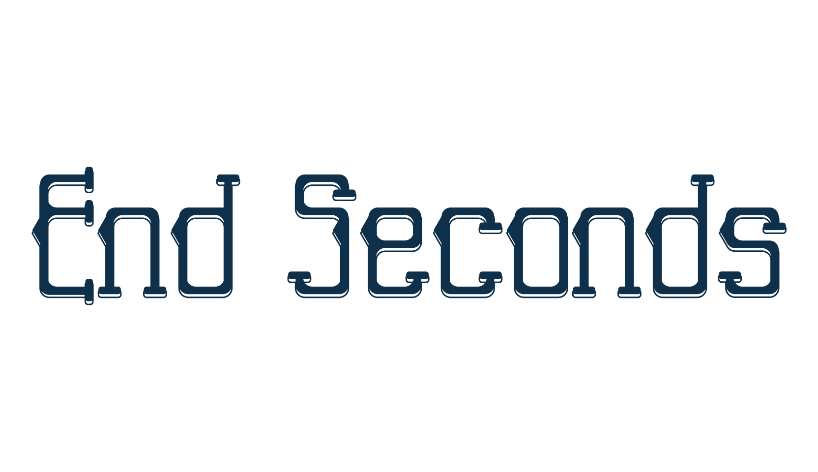 End Seconds, various font preview