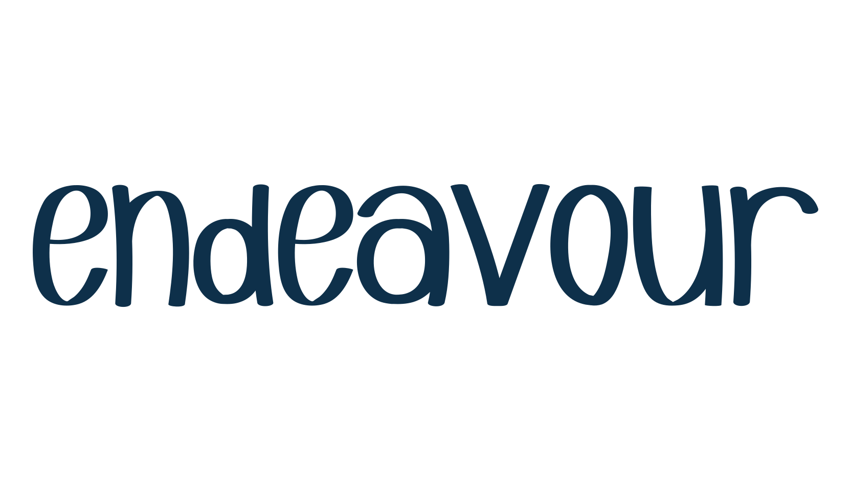 Endeavour, fancy various decorative script calligraphy font preview