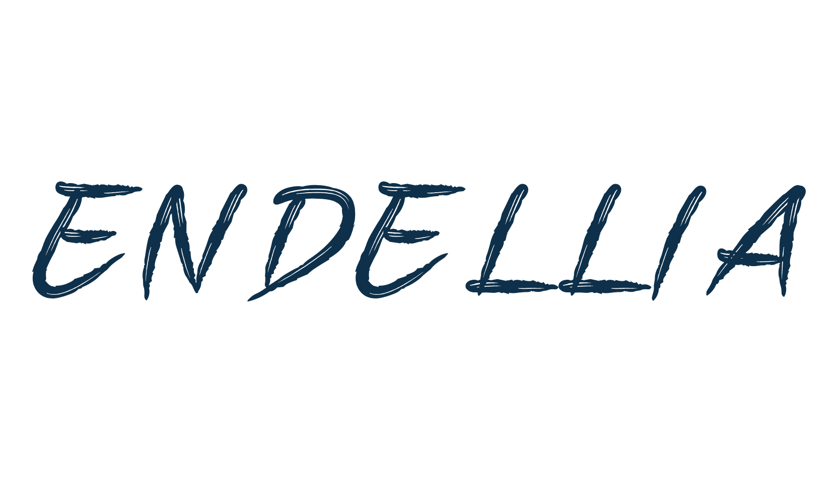Endellia, brush font preview