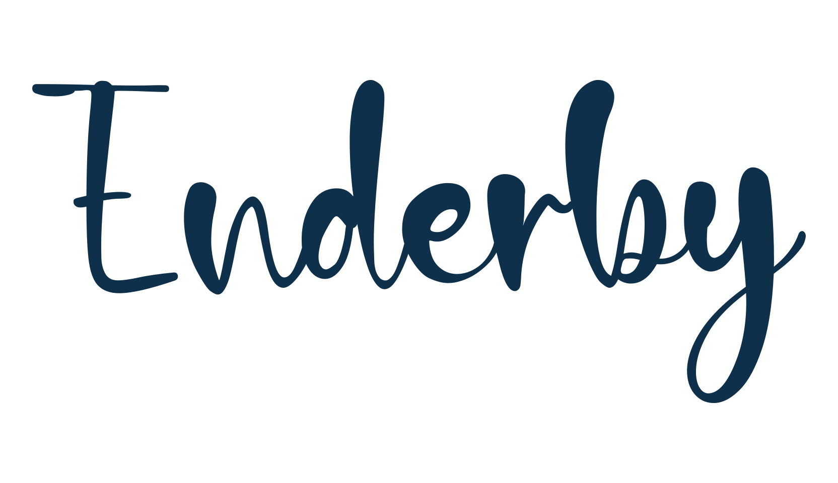 Enderby, fancy decorative font preview