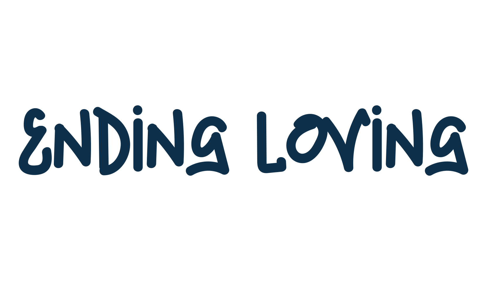 Ending Loving, graffiti font preview
