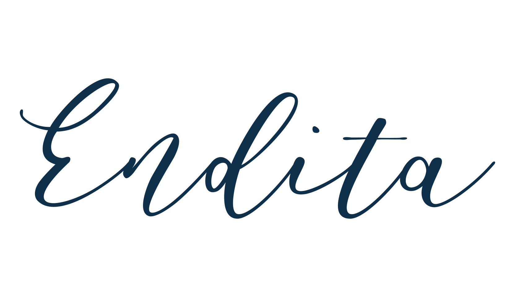 Endita, calligraphy font preview