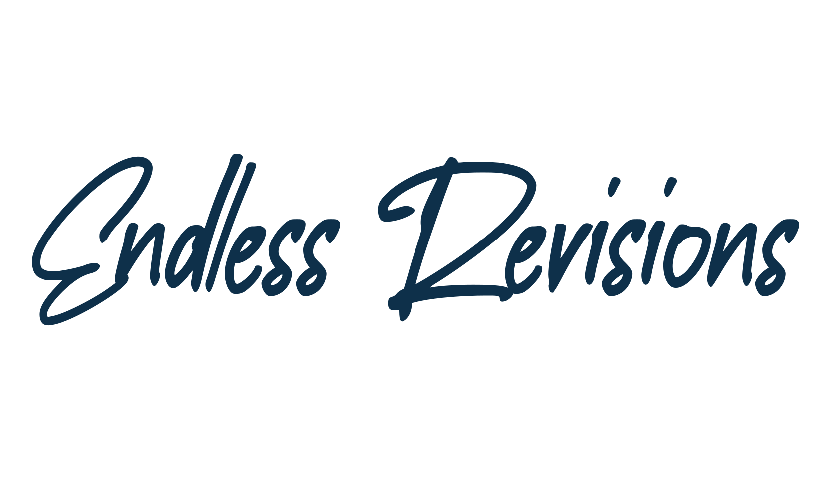Endless Revisions, handwriting font preview
