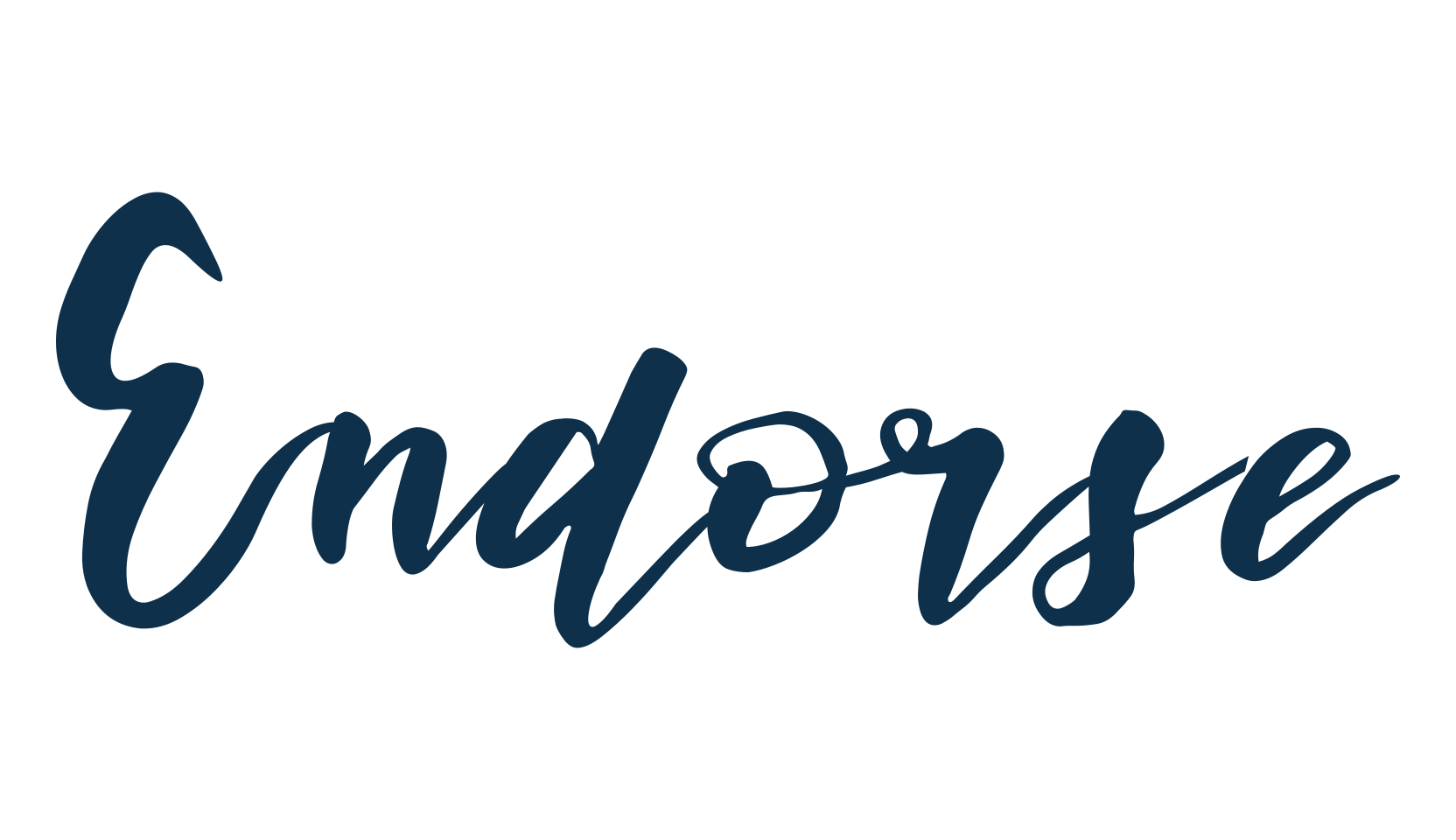 Endorse, calligraphy font preview